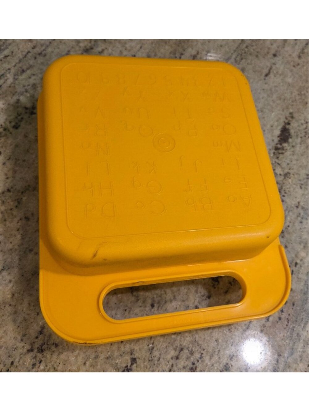 Tupperware Stencil Case box only Alphabet Carry Box 1407-5